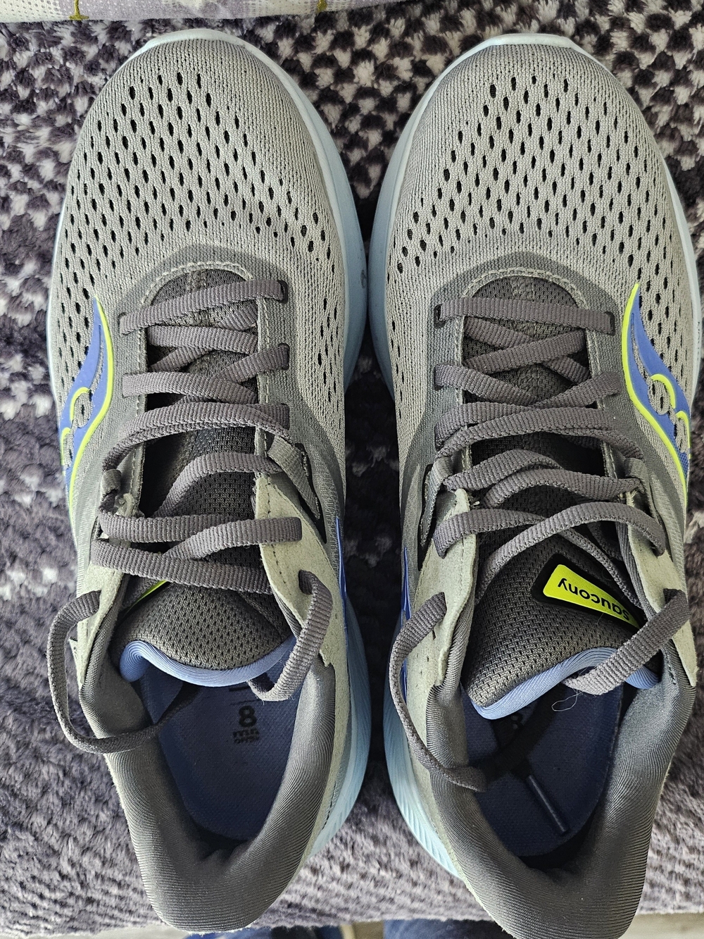 Saucony Women's Gray Mesh Running Shoes